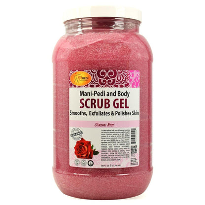 SPA REDI Professional Fußpeeling-Gel – Dual-Action Pediküre Behandlung für weichere, gepflegte Füße (3,78 Liter)