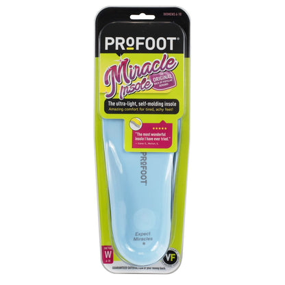 PROFOOT Original Miracle Einlegesohlen für Damen (Größen 6-10) – Selbstformende Memory-Schaum-Einlagen für Komfort und Unterstützung