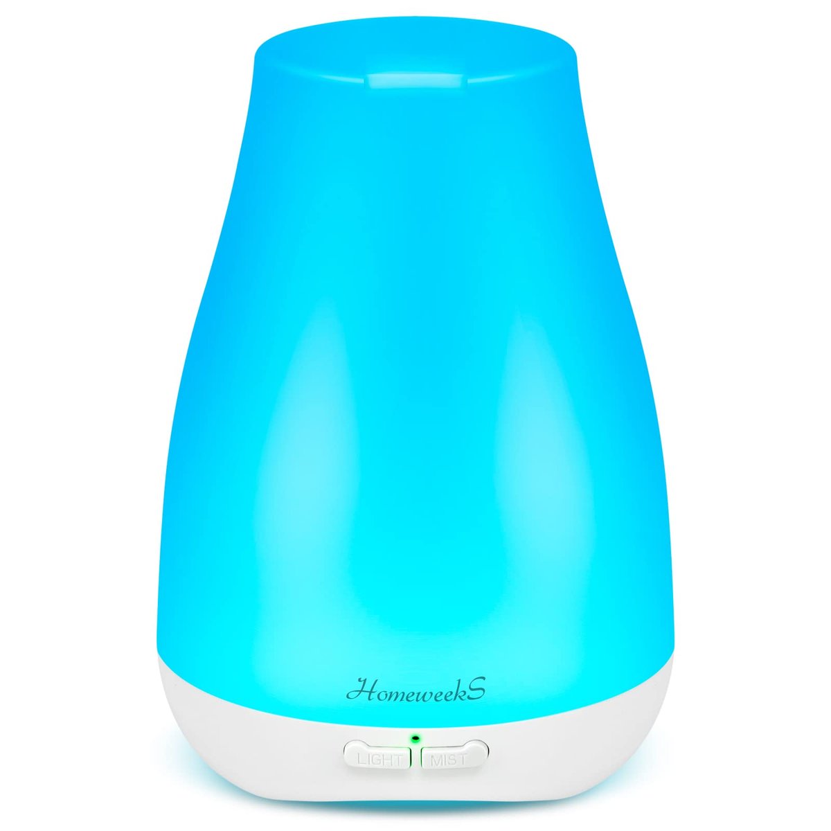 Homeweeks Duftdiffuser 100 ml – Bunter ätherischer Öl-Diffuser mit einstellbarem Nebelmodus, automatischer Abschaltung für Schlafzimmer/Büro/Reise (100 ml, 1er-Pack)