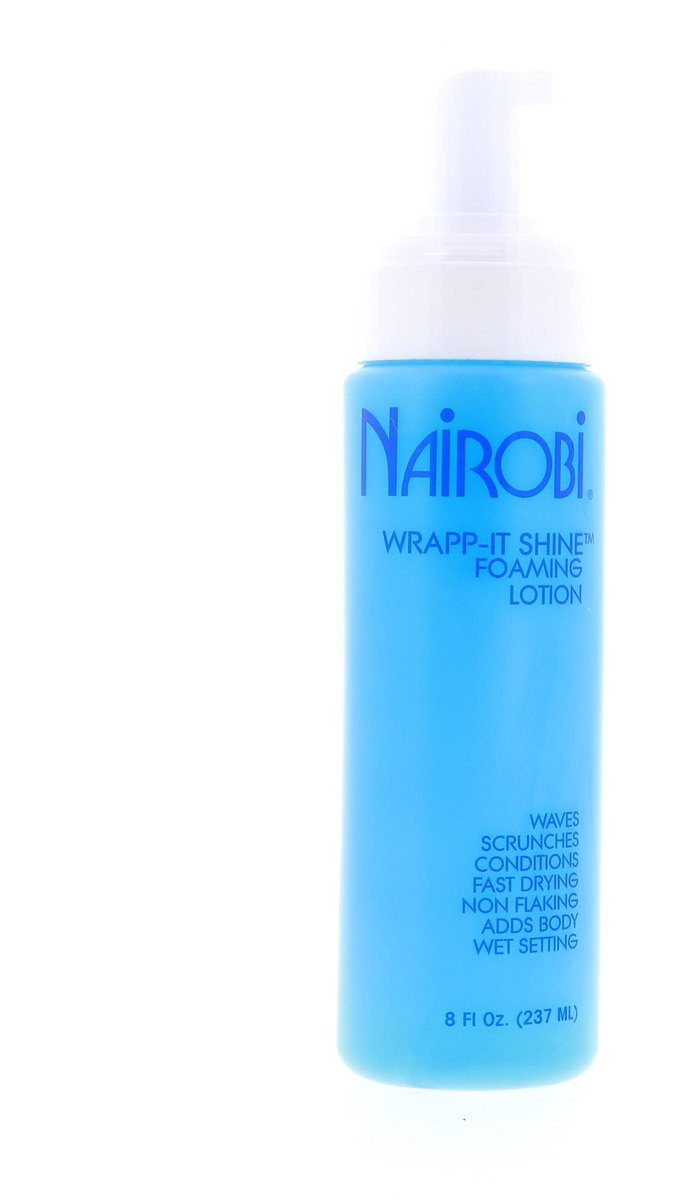 Nairobi Wrapp-It Shine Foaming Lotion 8oz – Pflegende Schaumlotion für glänzendes Haar