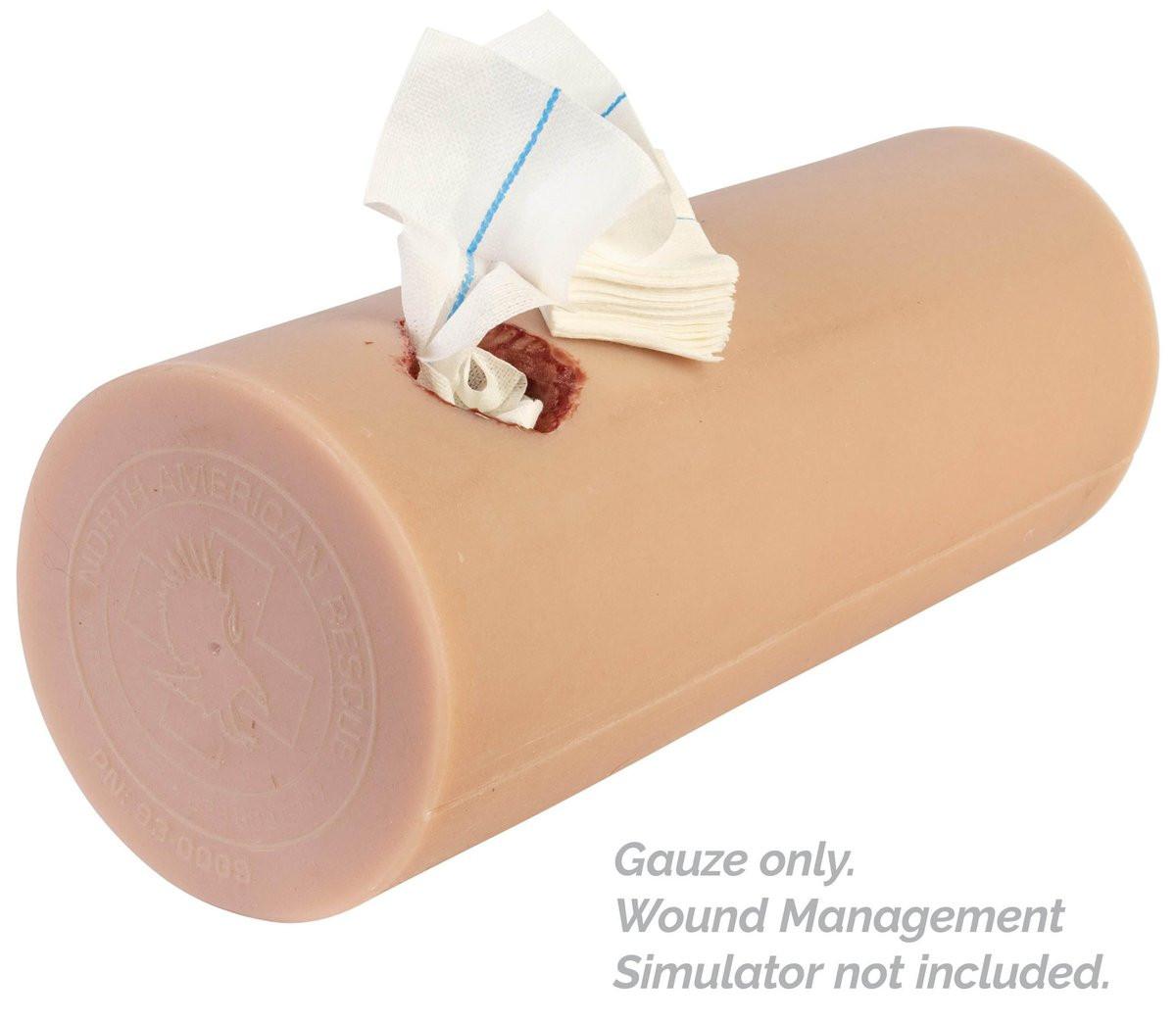 North American Rescue Wundpackungsgaze (Z-gefaltet) - sterile Notfallbandage zur Blutstillung, 3 Zoll x 5 Yards