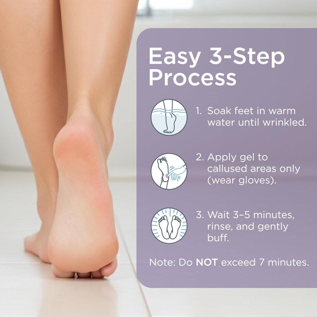 Lee Beauty Professional Gel Callus Entferner für Füße 237ml - Original schnell wirkende Formel, extra stark gegen rissige Fersen & abgestorbene Haut (1er-Pack)