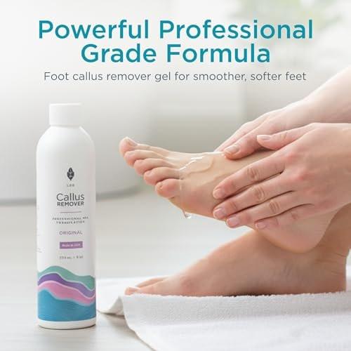 Lee Beauty Professional Gel Callus Entferner für Füße 237ml - Original schnell wirkende Formel, extra stark gegen rissige Fersen & abgestorbene Haut (1er-Pack)