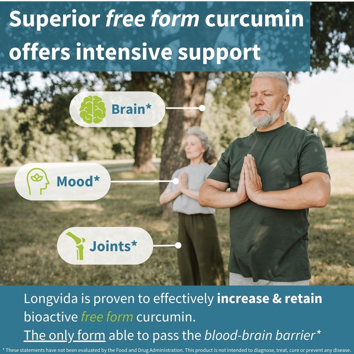 Igennus Longvida Curcumin 500mg – Hochabsorbierendes ‚freies‘ Curcumin, 65-fach höhere Plasmaspiegel, verzögerte Freisetzung (7h Halbwertszeit), Unterstützung für Gehirn & Kognition, vegan, 30 Kapseln
