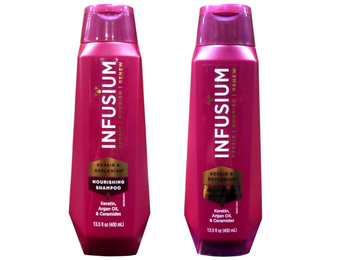 Infusium Feuchtigkeit & Pflege Shampoo und Conditioner Set – 2x 13,5 oz (382 g) für glänzendes, gesundes Haar