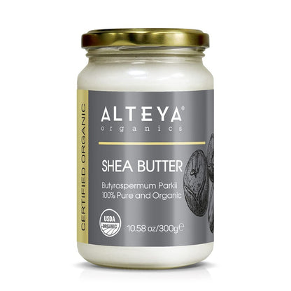 Alteya Organics Bio Shea Butter – 100% Reine Shea Butter – 300 g Glas