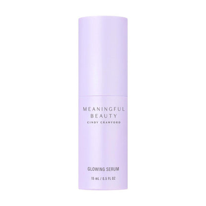 Meaningful Beauty Glowing Serum – Leichte, feuchtigkeitsspendende Gesichtspflege mit Melonenblatt-Stammzellentechnologie und Vitamin C, Anti-Aging-Formel, 0,5 oz