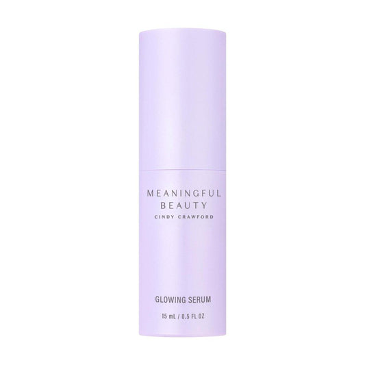 Meaningful Beauty Glowing Serum – Leichte, feuchtigkeitsspendende Gesichtspflege mit Melonenblatt-Stammzellentechnologie und Vitamin C, Anti-Aging-Formel, 0,5 oz