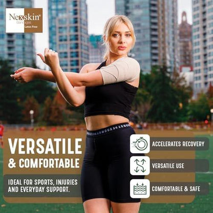 Nexskin Premium elastische Bandage (5 cm breit, 2er-Pack) - Latexfreie Sport- und Medizin-Kompressionsbandagen mit Klettverschluss an beiden Enden - Waschbar und wiederverwendbar