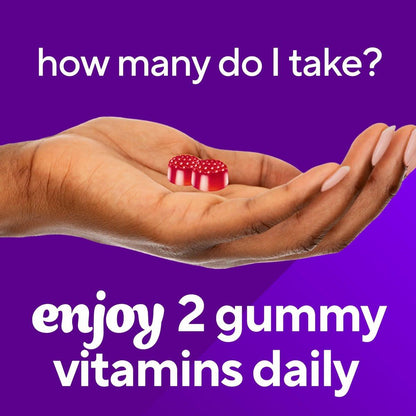 Vitafusion Vitamin B12 Gummis | 1000 mcg | 60 Gummis für Erwachsene | Himbeergeschmack | Glutenfrei