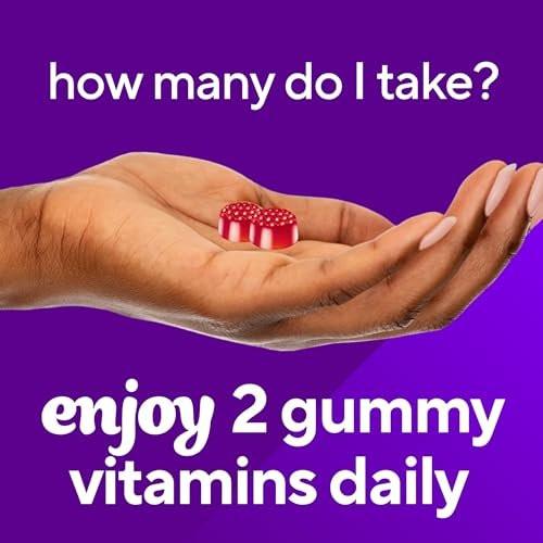 Vitafusion Vitamin B12 Gummis | 1000 mcg | 60 Gummis für Erwachsene | Himbeergeschmack | Glutenfrei