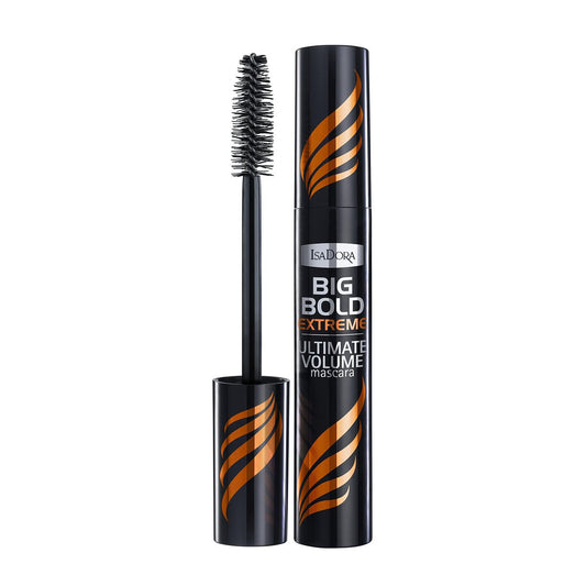 IsaDora Big Bold Extreme Mascara (15 Extreme Black) – Volumen und Schwung für dramatische Wimpern
