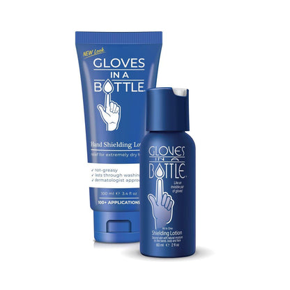 Gloves In A Bottle Shielding Lotion 3,4 oz/100 ml Tube + 2 oz Combo – Zweite Haut für Hände & Körper