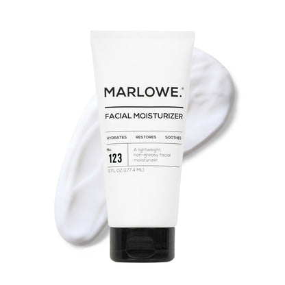 MARLOWE. No. 123 Gesichtsfeuchtigkeitscreme für Männer, 177 ml, Tägliche Gesichtslotion mit Aloe Vera & Grüntee-Extrakt, Hydratisiert, Pflegt, Stellt wieder her & Beruhigt, Leicht, Nicht fettend, Frischer Aloe-Citron-Duft
