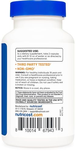 Nutricost Multivitamin für Männer – 120 Kapseln Vitamine und Mineralstoffe für den gesunden Mann