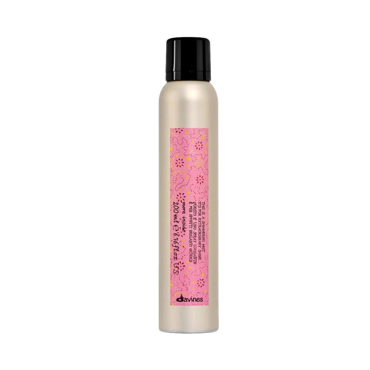 Davines This Is A Shimmering Mist – Glanzspray ohne Halt für sofortigen Glanz und samtiges Haargefühl – Anti-Frizz & Anti-Statik, 200 ml