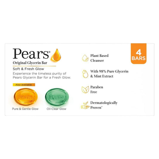 Pears Soft and Fresh Badebar 125g – 3+1 Gratis