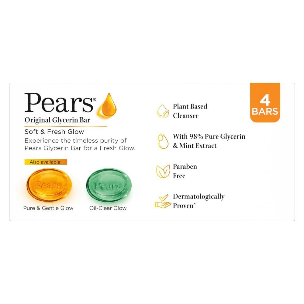 Pears Soft and Fresh Badebar 125g – 3+1 Gratis