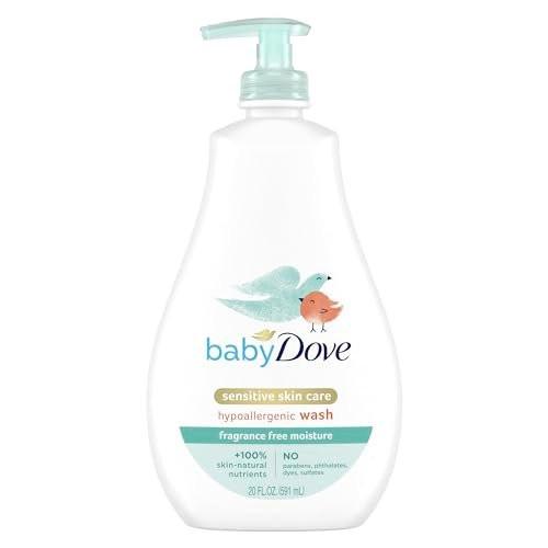 Baby Dove Sensitive Skin Care Baby Wash – Duftfrei, hypoallergen, 591 ml