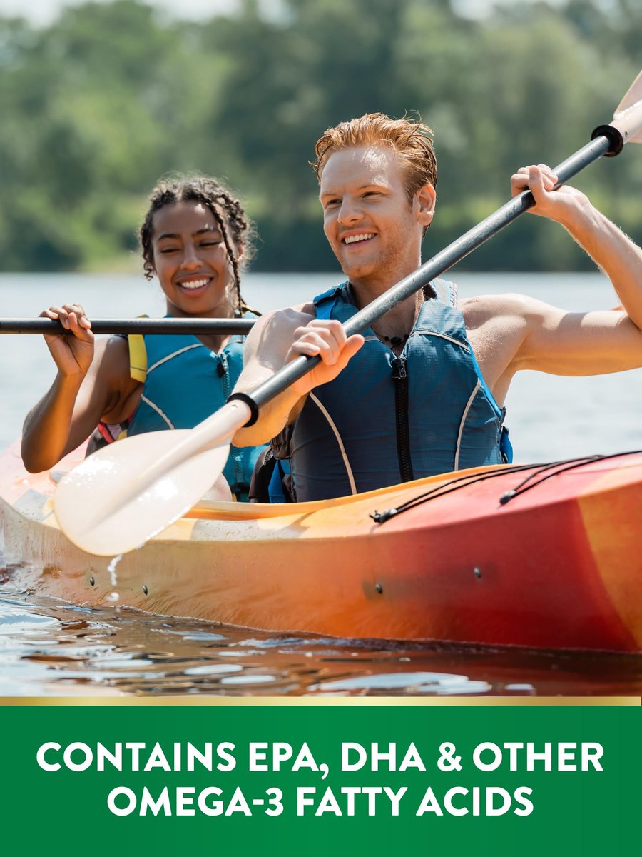 Nature's Truth Fischöl Omega 3 Supplement | 2000mg | 60 Weichkapseln | EPA & DHA | Zitronengeschmack | Nicht-GVO & Glutenfrei