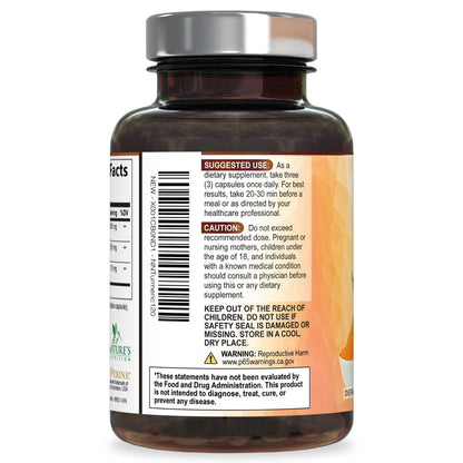 Turmeric Curcumin Komplex – 95% Curcuminoide mit Bio-Turmeric & BioPerine Schwarzer Pfeffer für beste Absorption – Tägliche Gelenk- & Immununterstützung, Vegan, Nicht-GVO, Abgefüllt in den USA – 120 Kapseln