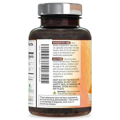 Turmeric Curcumin Komplex – 95% Curcuminoide mit Bio-Turmeric & BioPerine Schwarzer Pfeffer für beste Absorption – Tägliche Gelenk- & Immununterstützung, Vegan, Nicht-GVO, Abgefüllt in den USA – 120 Kapseln
