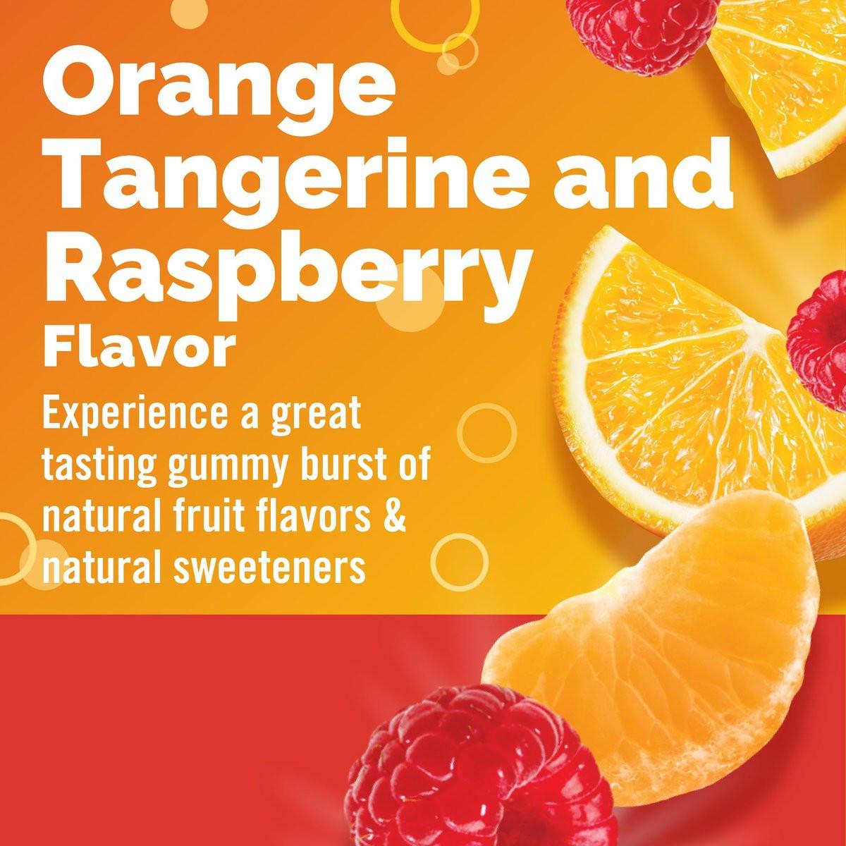 Emergen-C 750 mg Vitamin C Gummis für Erwachsene – Immun-Gummis mit B-Vitaminen, glutenfrei, Geschmacksrichtungen Orange, Mandarine und Himbeere – 45 Stück