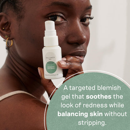 Balance Me Hautpflege-Serum für unreine Haut, natürliche Aknebehandlung, nicht austrocknendes Spot-Serum & Pickelcreme für fettige, Mischhaut & empfindliche Haut (1 x 15 ml)