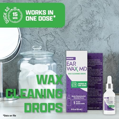 Earwax MD Ohrenschmalz-Auflösende Tropfen – Sanfte & sichere Ohrenreinigung, klinisch erwiesen, 15 ml