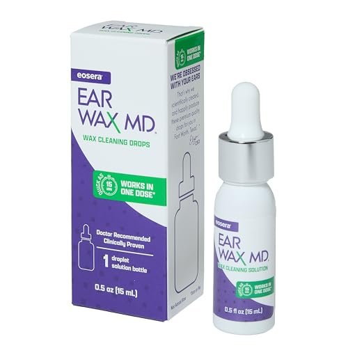 Earwax MD Ohrenschmalz-Auflösende Tropfen – Sanfte & sichere Ohrenreinigung, klinisch erwiesen, 15 ml