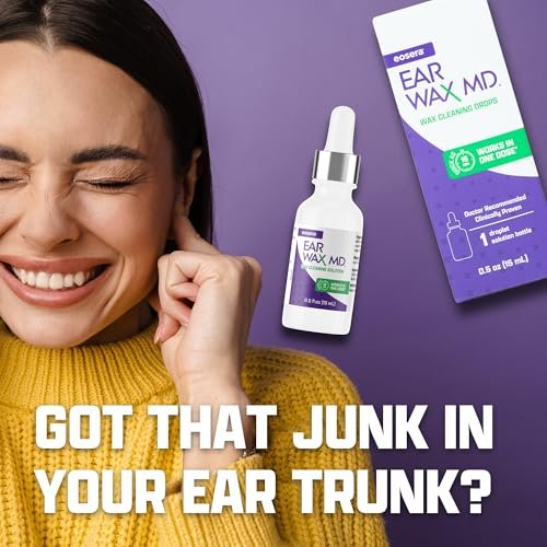 Earwax MD Ohrenschmalz-Auflösende Tropfen – Sanfte & sichere Ohrenreinigung, klinisch erwiesen, 15 ml