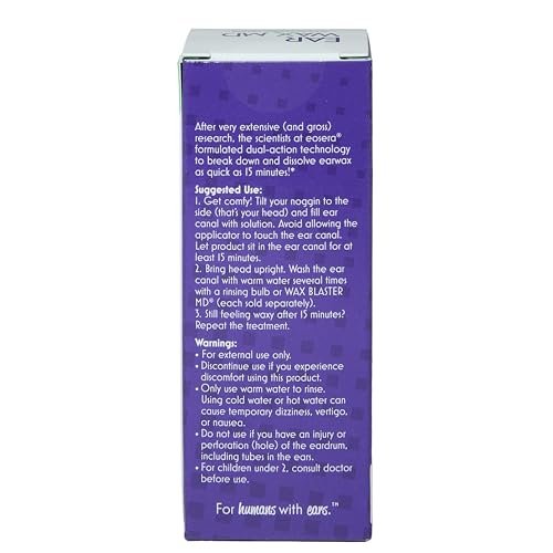 Earwax MD Ohrenschmalz-Auflösende Tropfen – Sanfte & sichere Ohrenreinigung, klinisch erwiesen, 15 ml