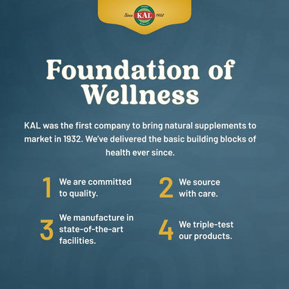 KAL Vitamin B-6 B-12 Methyl Folat ActivMelt – Vitamin-B-Komplex für Herzgesundheit, Energie und rote Blutkörperchen, mit Methyl-B12 und Folsäure (DFE), natürlicher Beerengeschmack, 60 Mikrotabletten