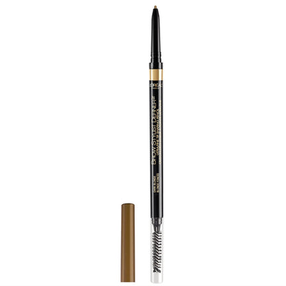 L'Oréal Paris Makeup Brow Stylist Definer wasserfester Augenbrauenstift, ultrafeiner mechanischer Stift, zeichnet winzige Augenbrauenhärchen und füllt lichte Stellen und Lücken, Dunkelblond, 0,003 Unzen (1 Stück)
