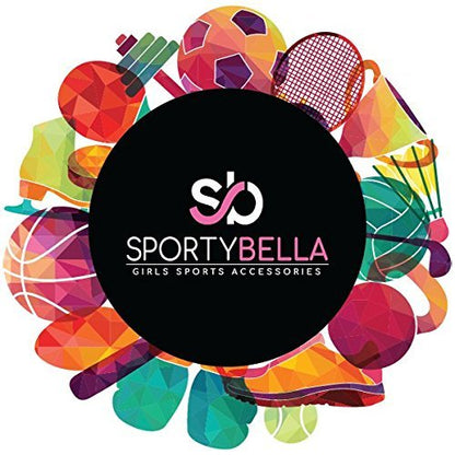 SportyBella Fußball-Haargummis – Keine Falten, Elastische Haarbänder, Ideales Geschenk für Fußballspielerinnen (6 Stück)