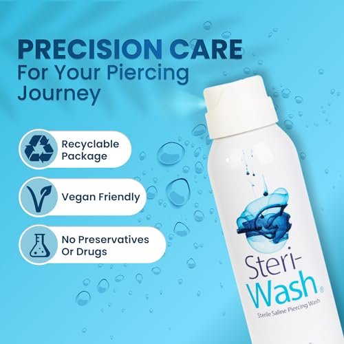 STERI - WASH Aftercare Piercing Spray 237 ml – Pflege für Piercings, Tattoos & mehr