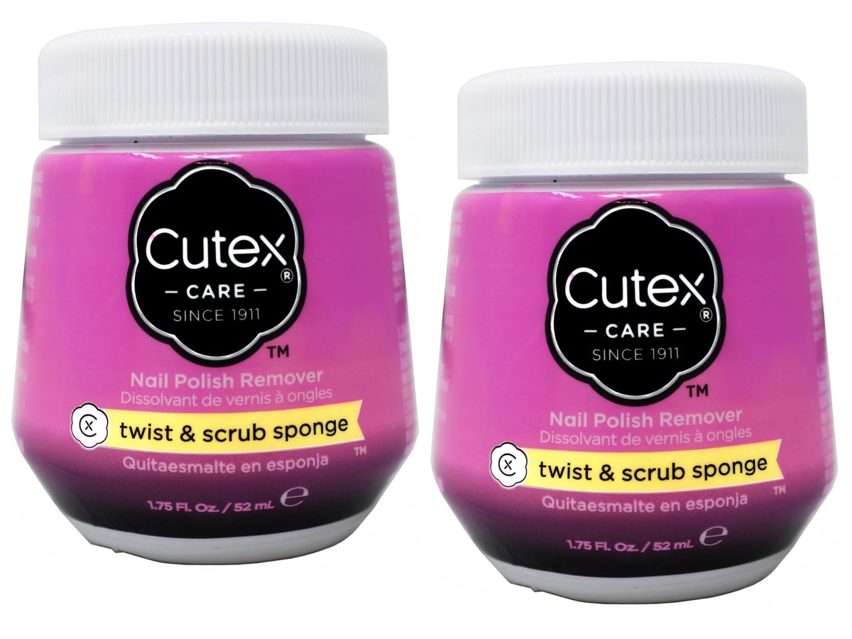 Cutex Nagellackentferner Twist & Scrub Schwamm 1,75 oz – 2er Pack