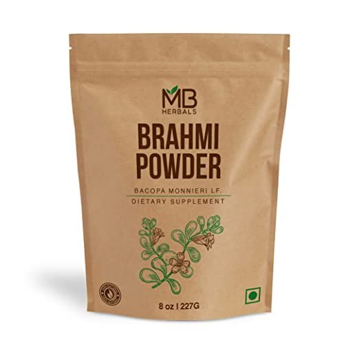 MB Herbals Reines Brahmi-Pulver 227 g (8 oz) | Bacopa-Pulver für Haarpflege