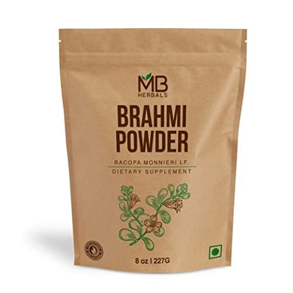 MB Herbals Reines Brahmi-Pulver 227 g (8 oz) | Bacopa-Pulver für Haarpflege