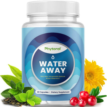 Wasserableitende Kapseln für Frauen & Männer – Pflanzliches Diuretikum mit Löwenzahnblattextrakt & grünem Tee gegen Wassereinlagerungen, Blähungen, Schwellungen an Beinen & Füßen – 60 Kapseln