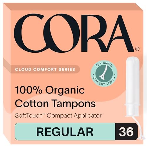 Cora Bio-Baumwoll-Tampons (36 Stück, Regular) – Sanfter Periodenschutz