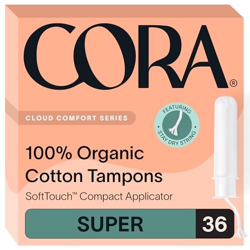 Cora Bio-Baumwoll-Tampons (36 Super Tampons)