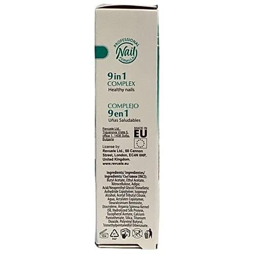 Revuele Nagelpflege Behandlung, 9 in 1 Konzentriertes Pflegegel, Nagelhärter, Nagelhautpflege, 10 ml