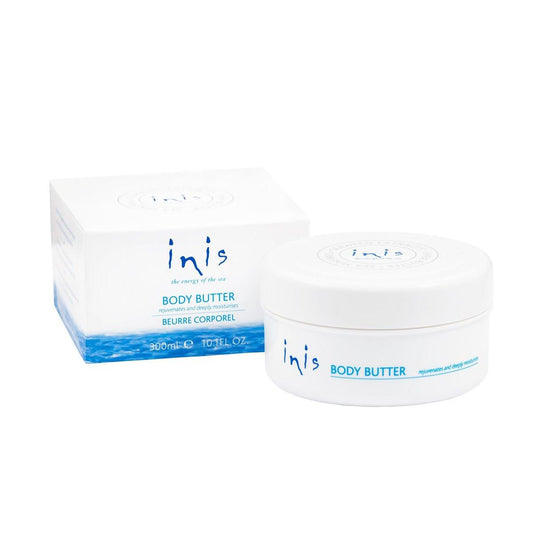 Inis the Energy of the Sea Regenerierende Körperbutter für Damen und Herren – Reichhaltige, gepeitschte Körpercreme mit Meeresalgenextrakt, Sheabutter und Arganöl, intensiv feuchtigkeitsspendend, 300 ml