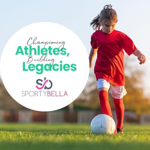 Sportybella Fußball-Haargummis – 5er Set, knitterfreie Ponytail-Halter & Armbänder – Blau, Schwarz & Weiß im Fußballdesign – Süße Fußball-Accessoires & Teamgeschenke für Mädchen, Teenager & Frauen