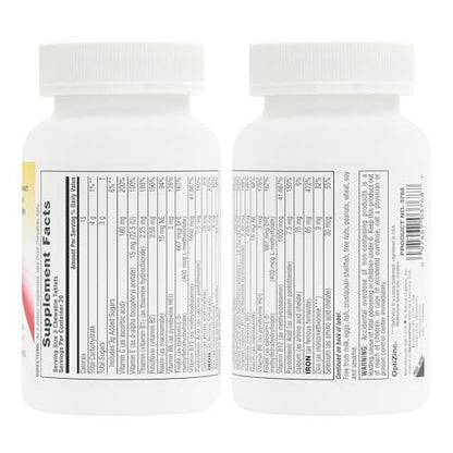NaturesPlus Hema-Plex Eisen 85 mg – 60 Kirsch-Bonbons – mit Vitamin C & Bioflavonoiden – Vegan & Glutenfrei – 20 Portionen