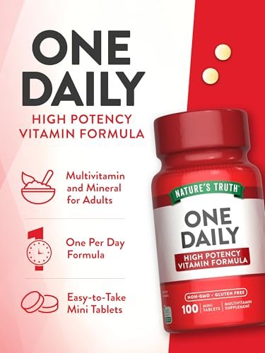 Nature's Truth One Daily Multivitamin | 100 Minitabletten | Für Männer und Frauen | Non-GMO & Glutenfrei