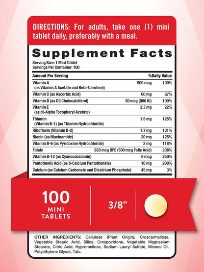Nature's Truth One Daily Multivitamin | 100 Minitabletten | Für Männer und Frauen | Non-GMO & Glutenfrei