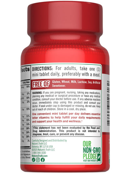 Nature's Truth One Daily Multivitamin | 100 Minitabletten | Für Männer und Frauen | Non-GMO & Glutenfrei