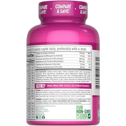 Nature's Truth Multivitamin für Frauen mit Eisen | 100 Tabletten | Non-GMO & Glutenfrei | ABC-Komplett